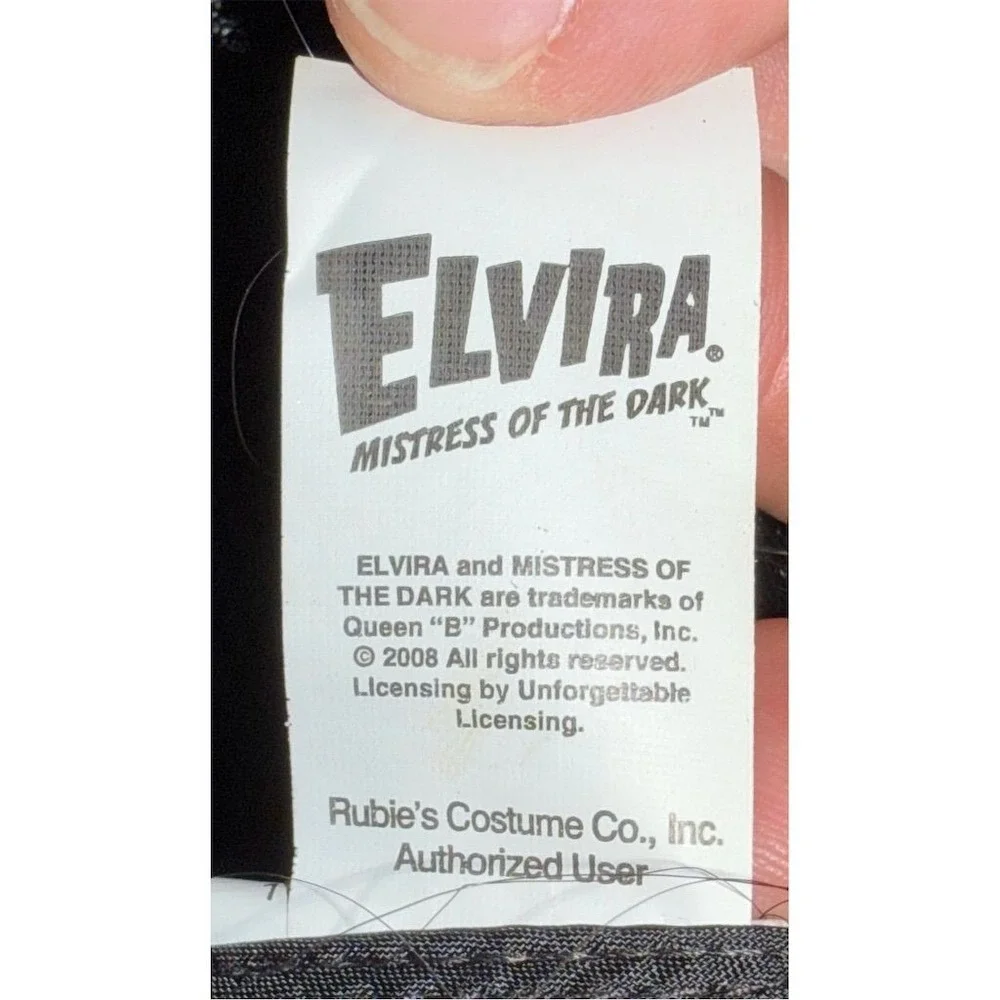 Elvira Mistress of the Dark Wig Halloween Costume Accessory Black needs brushing
